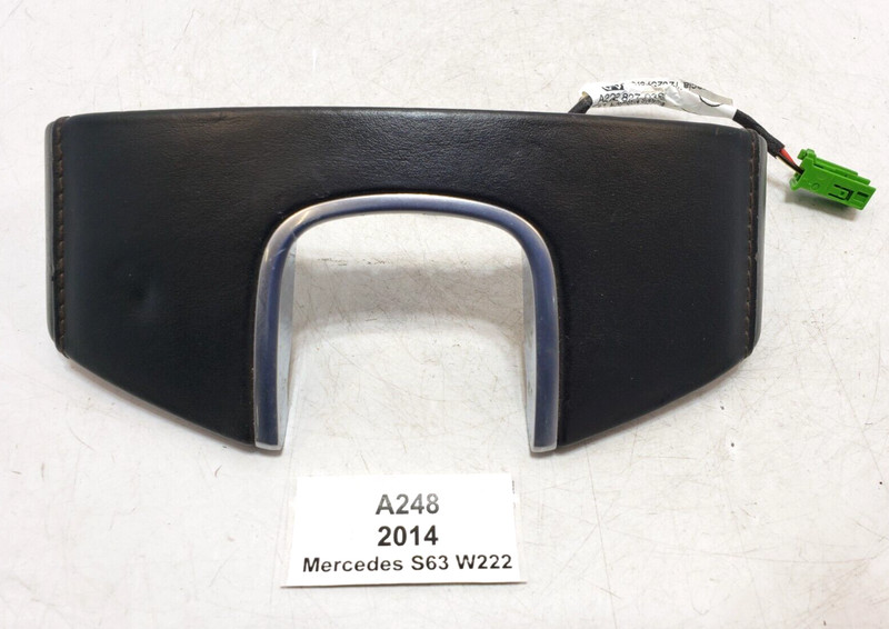✅ 14-20 OEM Mercedes W222 S550 Center Console Trim Leather Black