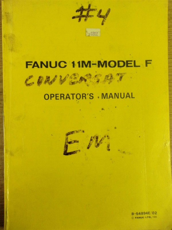 Fanuc 11M Model F Operator's Manual*FREE SHIPPING*