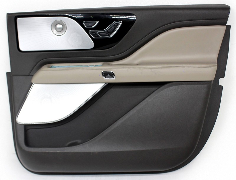 OEM Right Side Front Door Trim Panel For Lincoln Aviator Cark Chocolate / Tan