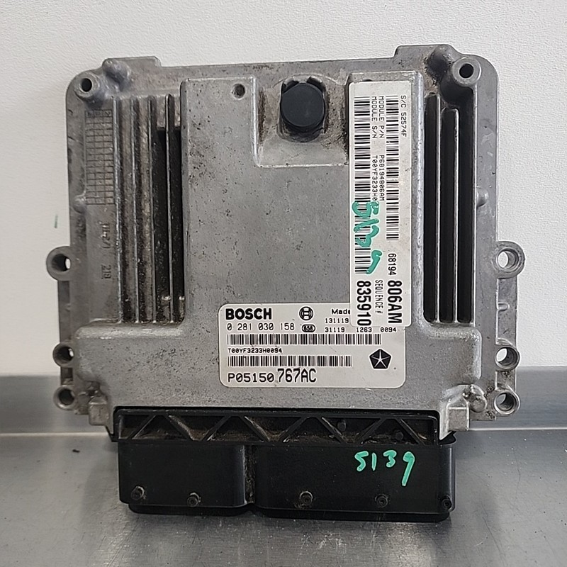 2014 GRAND CHEROKEE 3.0L DIESEL AT ECU ECM PCM ENGINE COMPUTER 68194 806AM