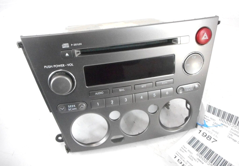 Subaru Legacy AM FM Radio CD 6 Disc Player Receiver OEM 2005