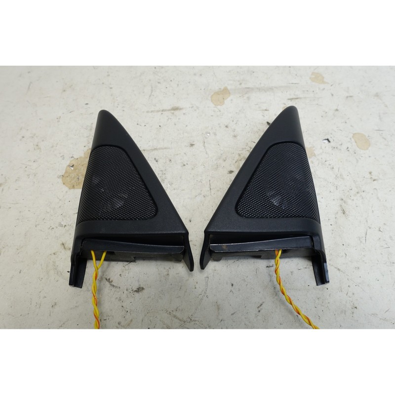 07-09 BMW E92 E93 3-Series 2-Door A-Pillar Tweeter DSP Speakers w Housings OEM