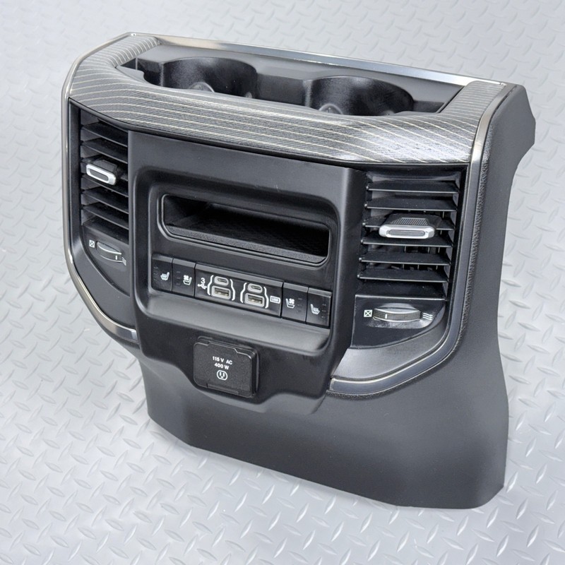 ✅ 2019-26 RAM 1500-3500 Limited 5th OEM CENTER CONSOLE END CAP BEZEL CUP HOLDER
