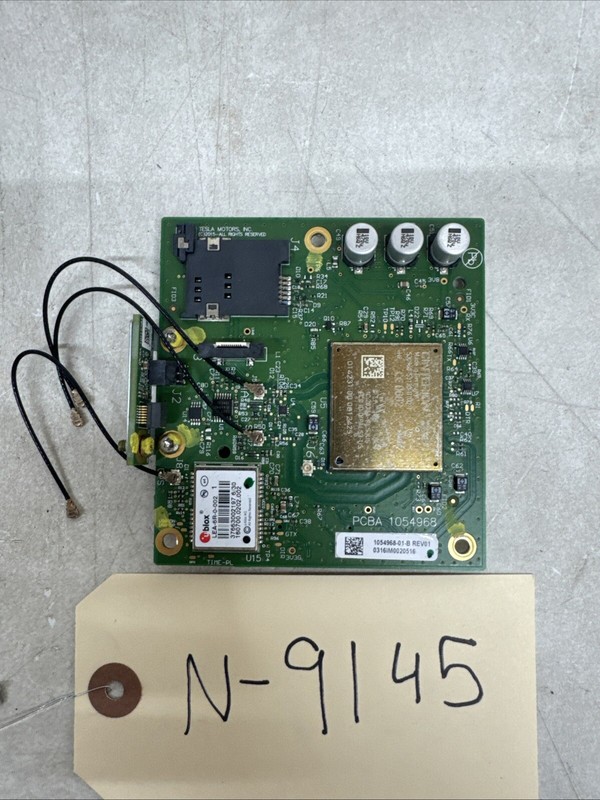 Tesla S X PCBA LTE Board Connectivity Modem 1054968-01-B NO SIM 9145 B133