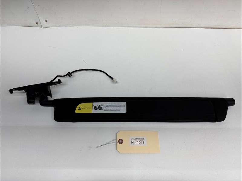 2017 TESLA MODEL X SUN VISOR LEFT SUEDE BLACK OEM 1048600-54-G 41017 B104