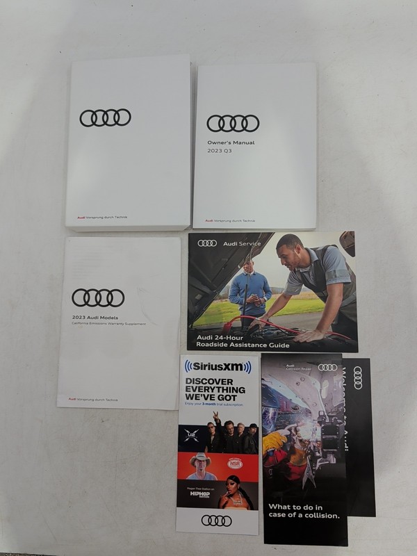2023 Audi Q3 Owner's Manual With Warranty Plus Case Included