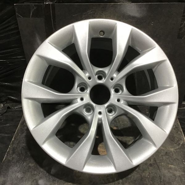 2013-2015 BMW X171595 Wheel 17x7.5 5 V Spoke Rim Silver Painted 36116789141