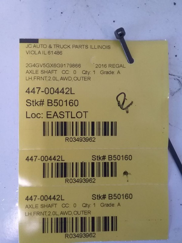 Driver Axle Shaft Outer Assembly 3.6L Fits 14-20 IMPALA 3493962