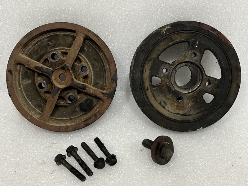 1994 CHEVROLET 3500 PICKUP HARMONIC BALANCER PULLEYS WITH BOLTS 6.5L 10154688