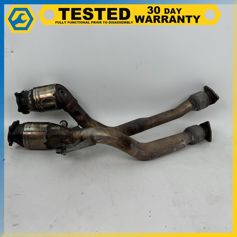 03-12 BENTLEY CONTINENTAL 6.0L LEFT RIGHT EXHAUST DOWNPIPE SET OEM