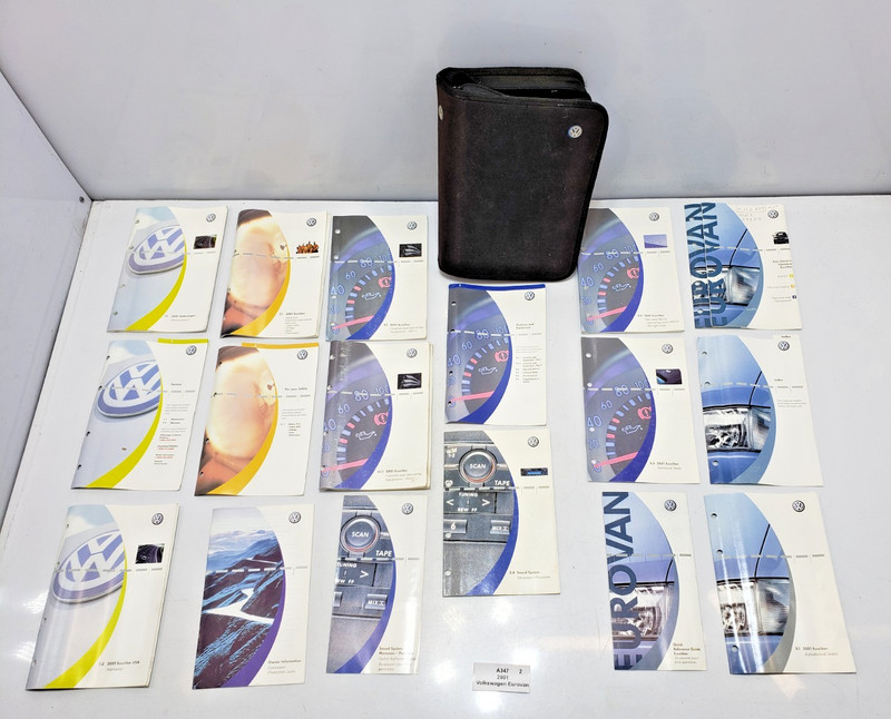 ✅ 2001 OEM Volkswagen Eurovan GLS Owners Manual Maintenance Book Wallet SET
