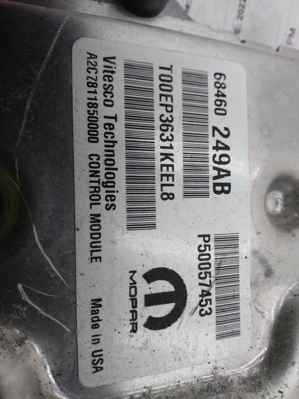 2022 RAM ProMaster City Engine Control Module OEM 68460249AA 48K Miles