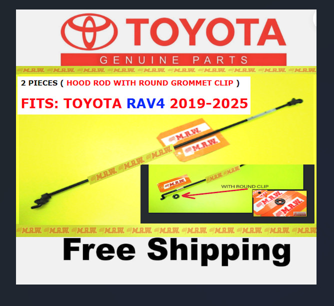 2019-2025 TOYOTA RAV4 for HOOD ROD HOOD PROP ROD ROUND GROMET HOLE CLIP OE RAV-4