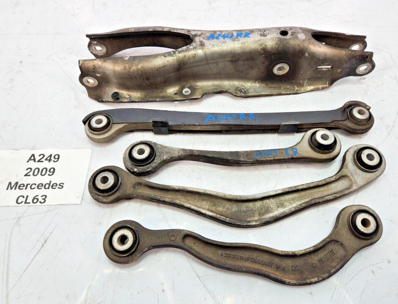 ✅ 07-14 OEM Mercedes C216 CL63 Rear Right Passenger Upper Lower Control Arm SET
