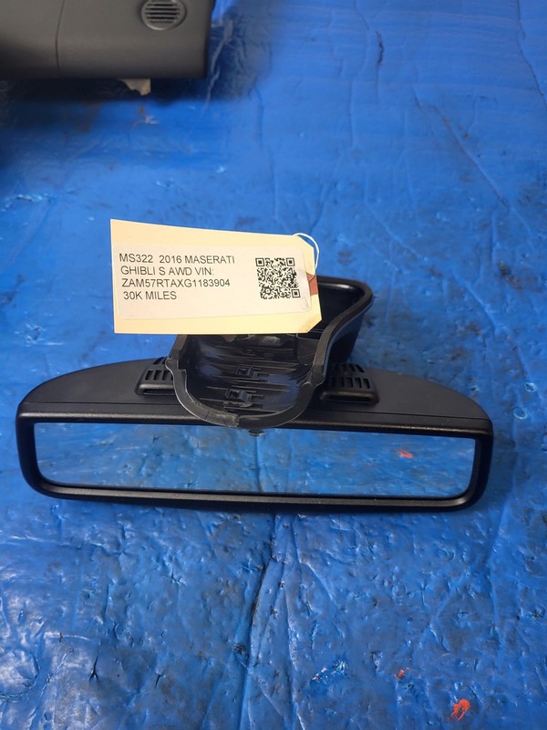 Used Oem Maserati Interior Rear View Mirror 57010496AF for 2014-2017 Ghibli 3.0L