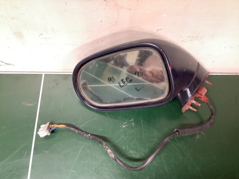 91-95 Legend 2Dr Left Mirror Rear View Door Mirror Power Blue Used OEM