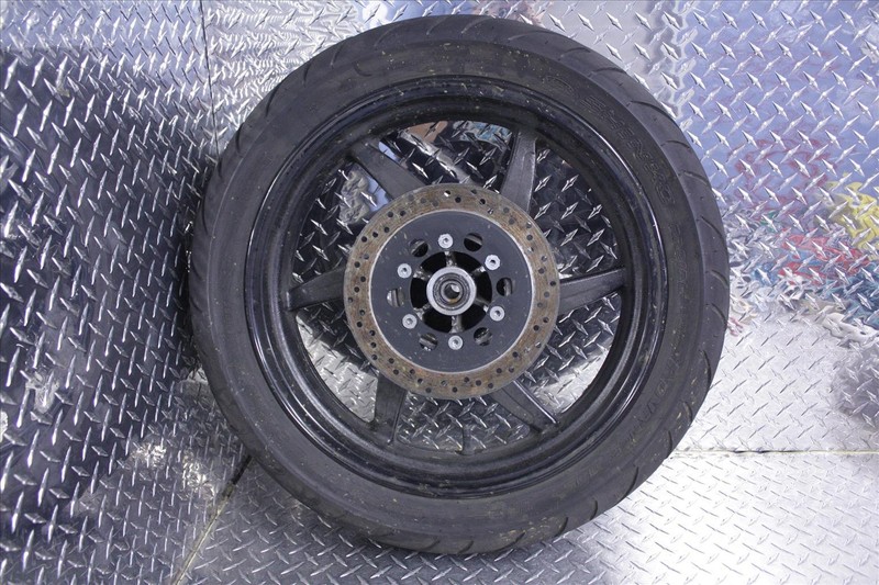2009 HYOSUNG GT 250 R REAR WHEEL RIM W/ TIRE BRAKE ROTOR DISC OEM GT250 09