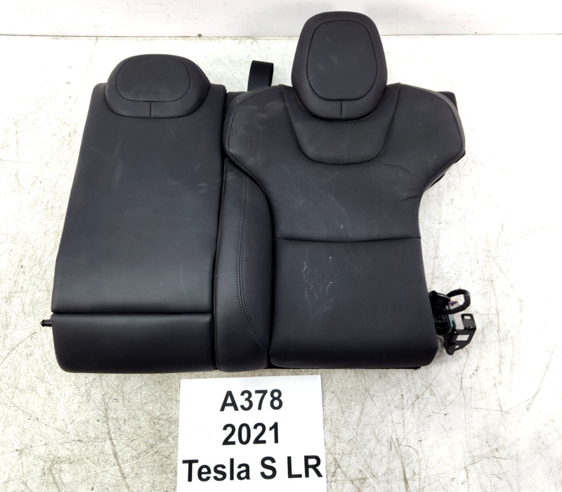 ✅21-25 OEM Tesla Model S Rear Left Driver Side Seat Upper Cushion Leather Black*