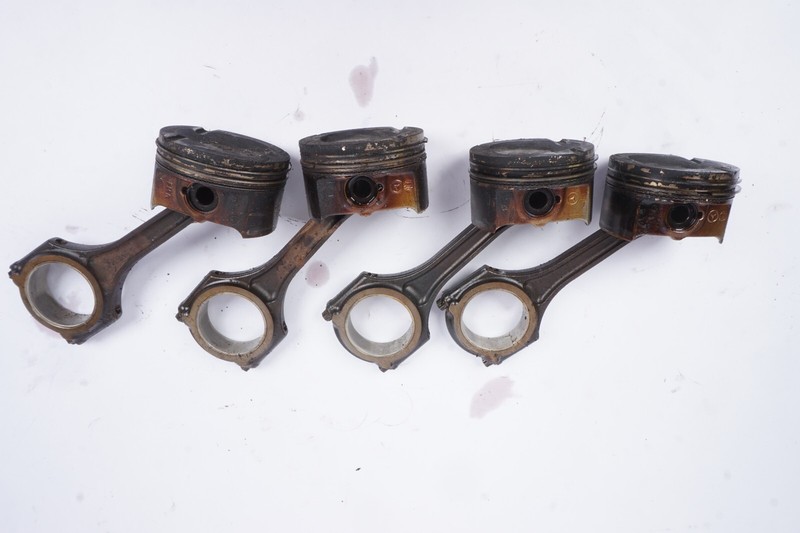 12-15 Mercedes W204 C250 SLK250 M271 Piston & Connecting Rod Set Of 4 OEM 55K