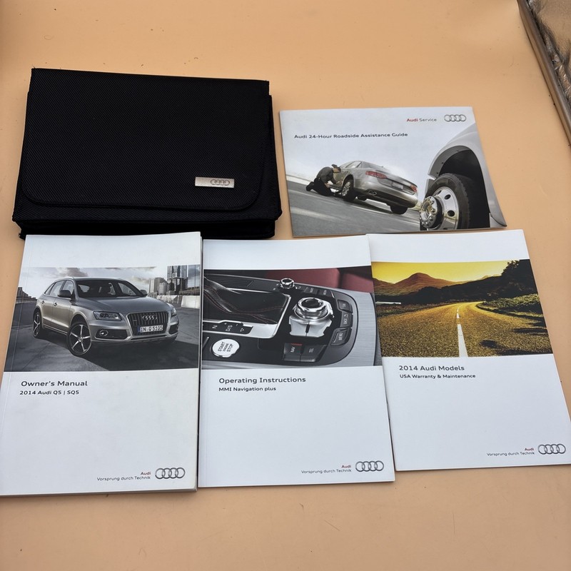 2014 Audi Q5 | SQ5 Owners Manual Premium, Premium Plus, Prestige, With Case