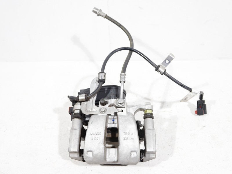 2017-2023 TESLA MODEL 3 RWD REAR LEFT CALIPER WITH BRAKE LINE HOSE OEM 36K