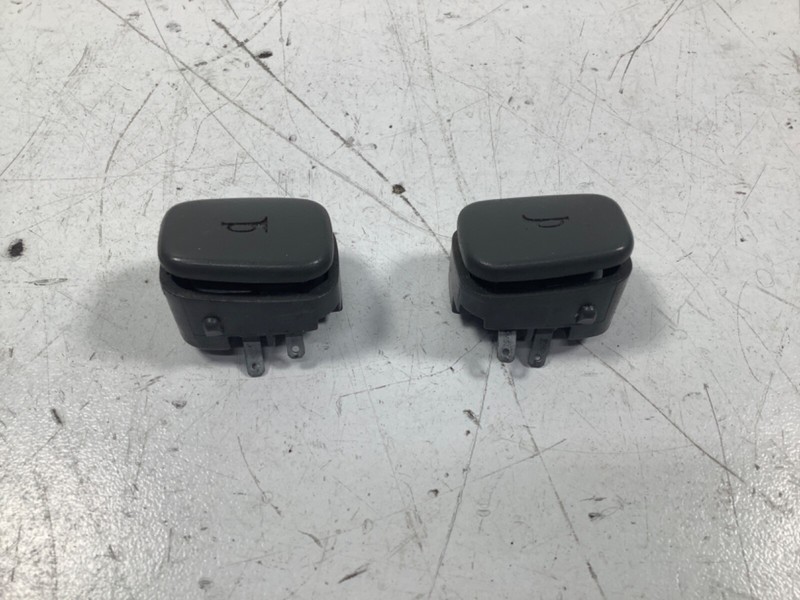 92-95 Honda Civic Left & Right Steering Wheel Horn Buttons Gray OEM