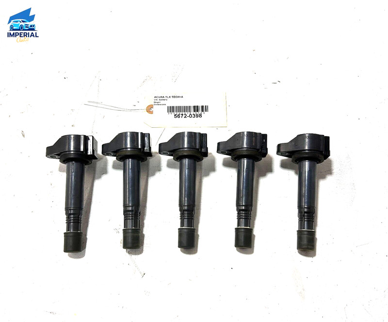 ACURA MDX RLX RDX TLX 2015-2020 ENGINE IGNITION PLUG HOLE COIL ASSEMBLY OEM 5PCS