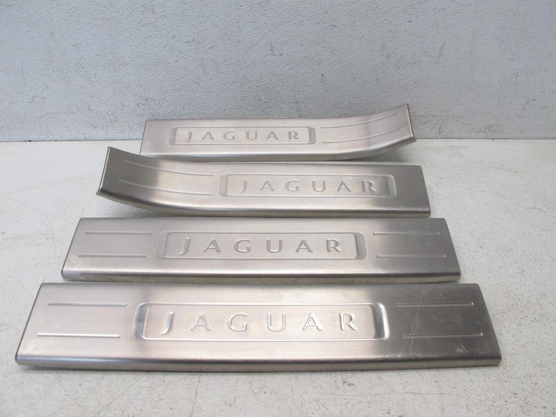 10-13 JAGUAR X351 XJL LONG DOOR SILL SCUFF PLATE SET LEFT RIGHT FRONT REAR OEM B