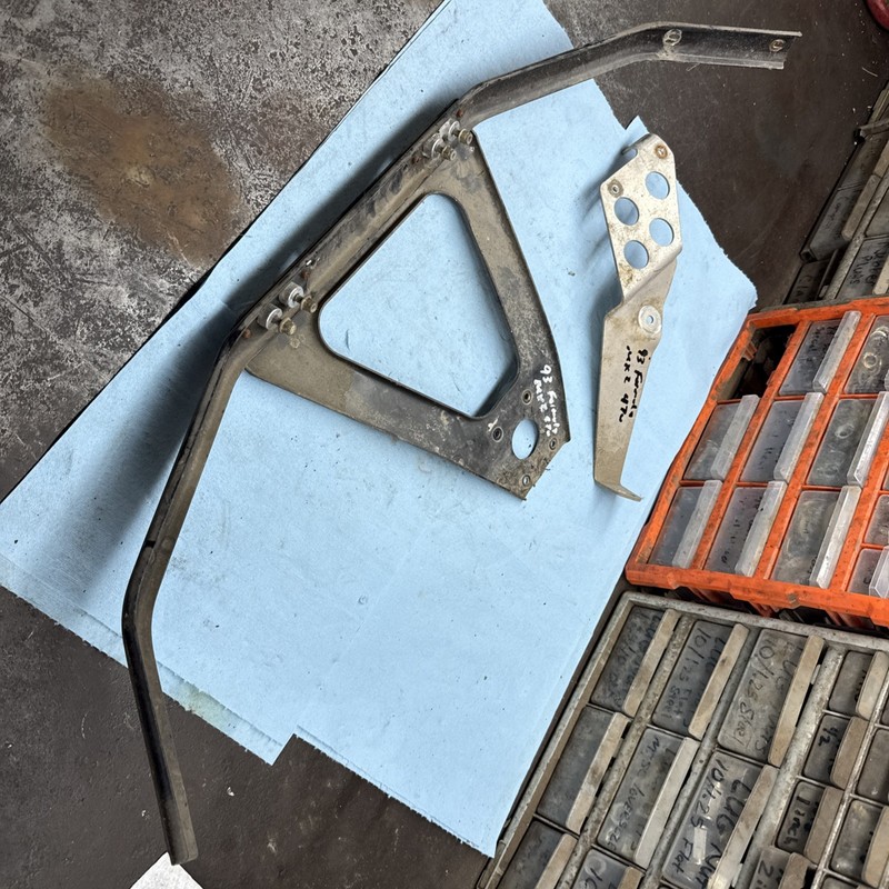 1993 1994 Ski-Doo Formula MXZ 470 Snowmobile Front Bumper, Mounting Brackets