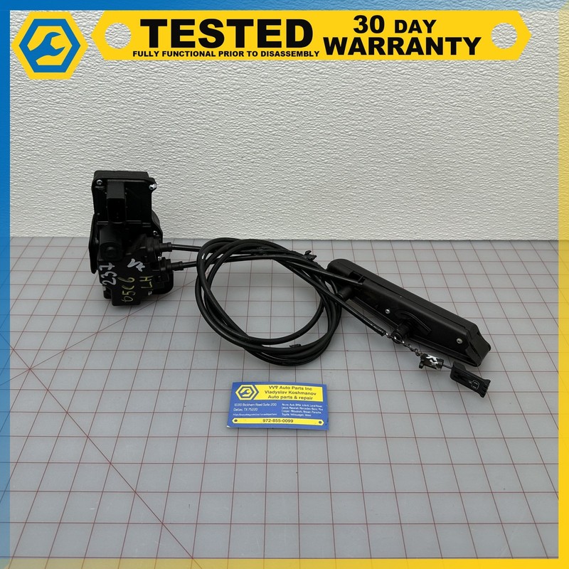 05-13 Corvette C6 LEFT INTERIOR DOOR HANDLE / LOCK /CABLE OEM