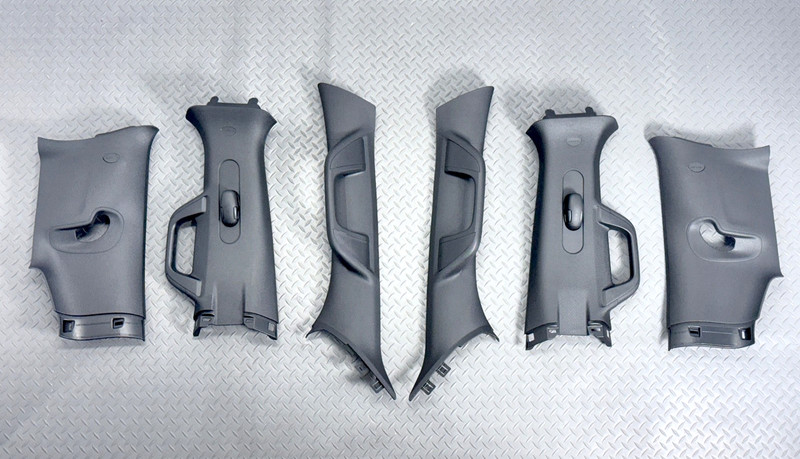 ✅ 19-26 RAM 1500 5th Gen OEM A-B-C-PILLAR UPPER MOLDING SET Black TRIM PANEL 63K