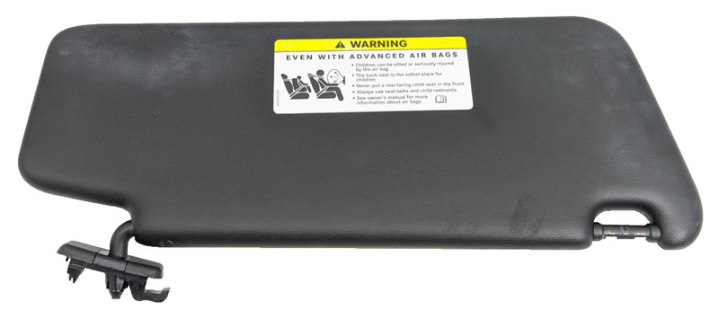 08-14 Mercedes W204 C300 C250 Left Driver Side Sunvisor Sun Visor Black OEM