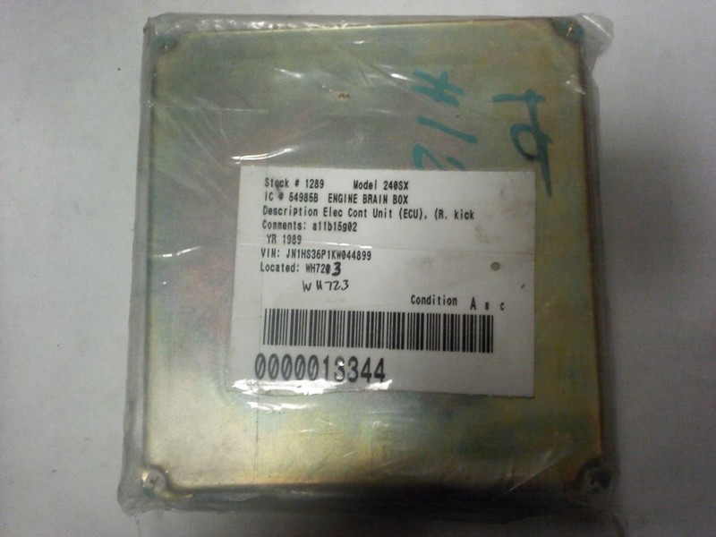 Engine ECM Electronic Control Module Manual Thru 7/89 Fits 89-90 240SX 140069