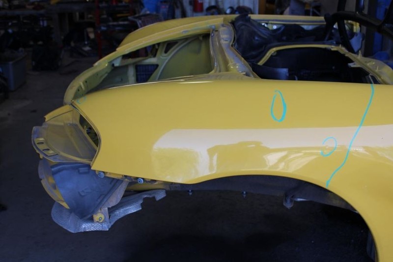 1997-2004 Porsche Boxster 996 2.7L Passenger Right Rear Quarter Panel Assembly