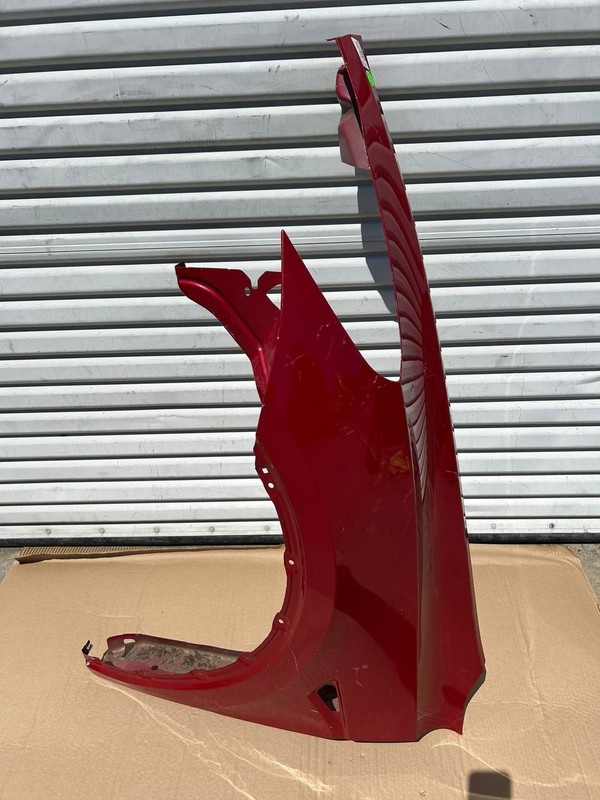 ✅2017-2024 Tesla Model Y Front Left Side Fender Red w/dent and scratches