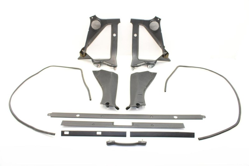 Black Set of Rear Interior Trim Panels Fits 85-89 MR2