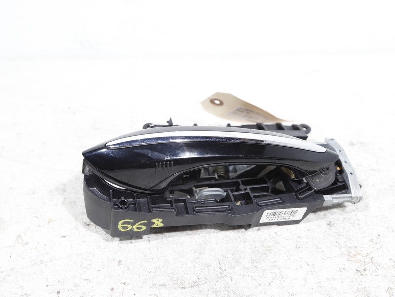 09-15 BMW 750i F01 Rear Left Side Exterior Door Handle W/ Bracket Black 668 OEM