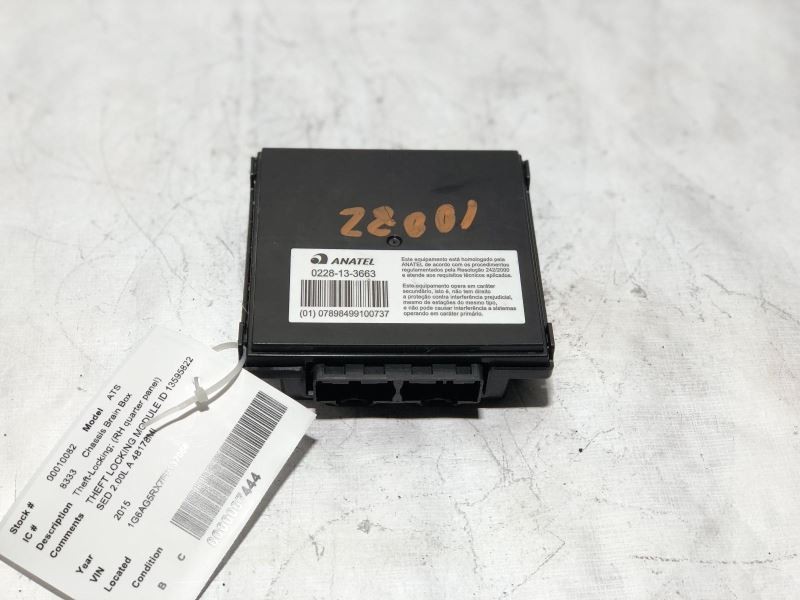 Chassis ECM Theft-locking Right Hand Quarter Panel Fits 15 CADILLAC ATS 10782
