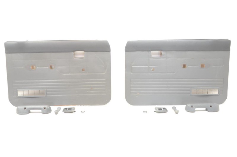 87-93 Mazda B-2600 Driver and Passenger Front Gray Door Trim Panels