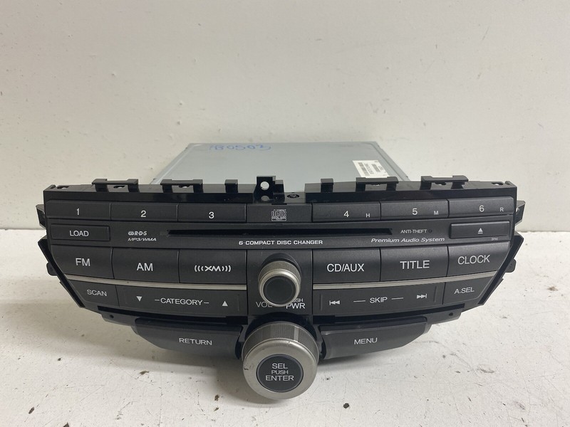 2008-2009 Honda Accord Sedan 3.5 EX-L 6 Disc CD Radio Stereo 39101-TA0-A620-M1