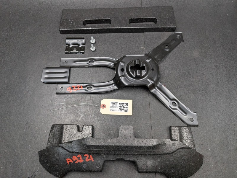 4PC Spare Tire & Battery Bracket w/ Foam Pads Set 2019 Audi A7 4K0802717 20 - 24