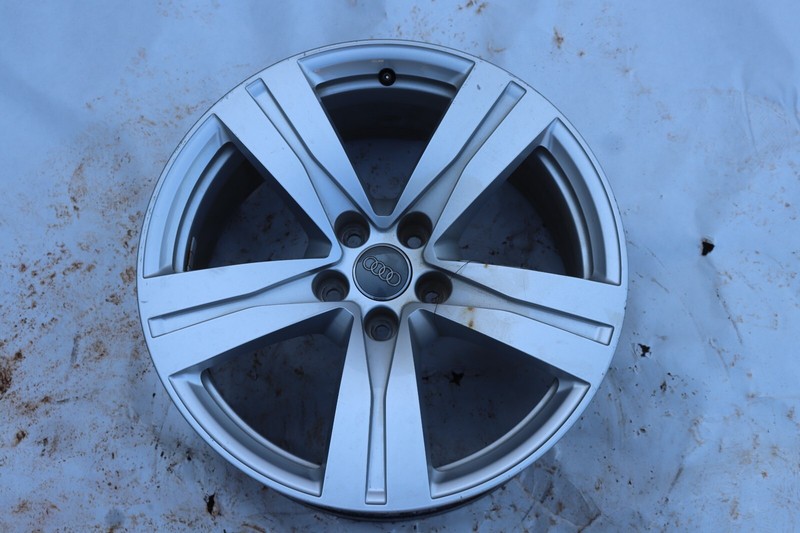 2017-2019 AUDI Q7 WHEEL RIM R18 18X8J ET25 5 SPOKE SILVER 17 18 19 FACTORY OEM