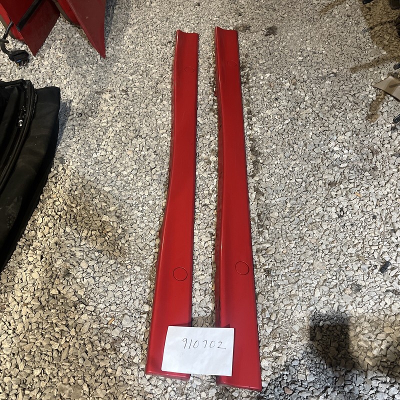 92-99 BMW E36 3-Series Exterior Side Skirt Rocker Panel Pair RedOEM