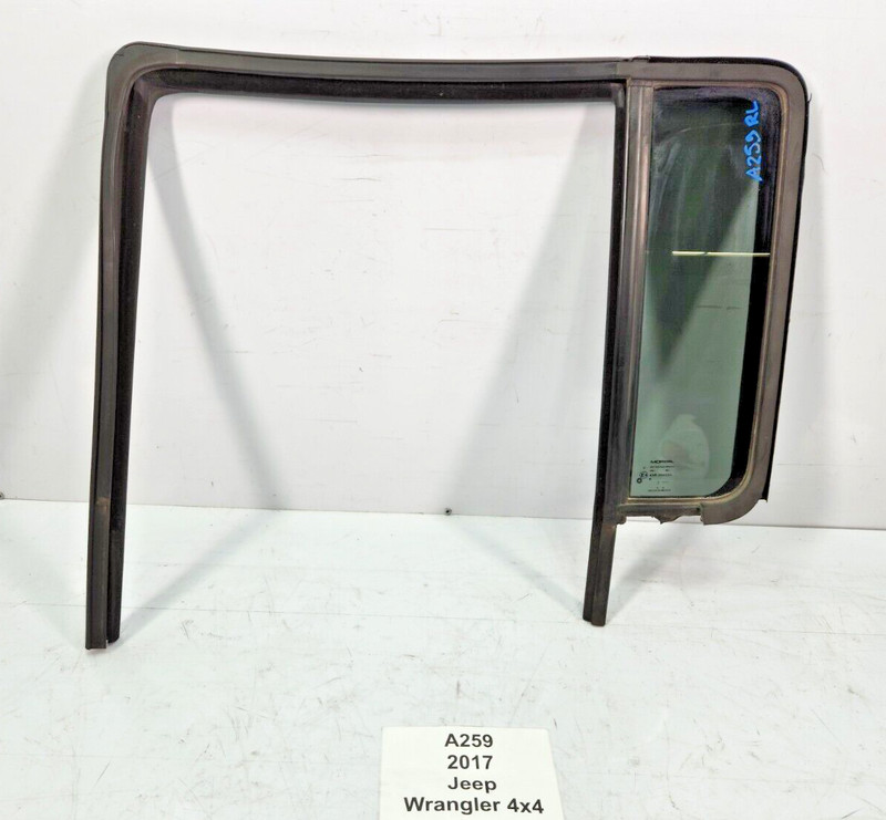 ✅ 2007-2018 OEM Jeep Wrangler JK Rear Left Driver Side Door Window Glass Seal