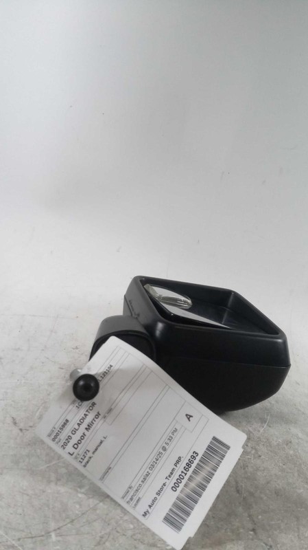 Used Left Door Mirror fits: 2020 Jeep Gladiator full door VIN X 6th digit JL bod