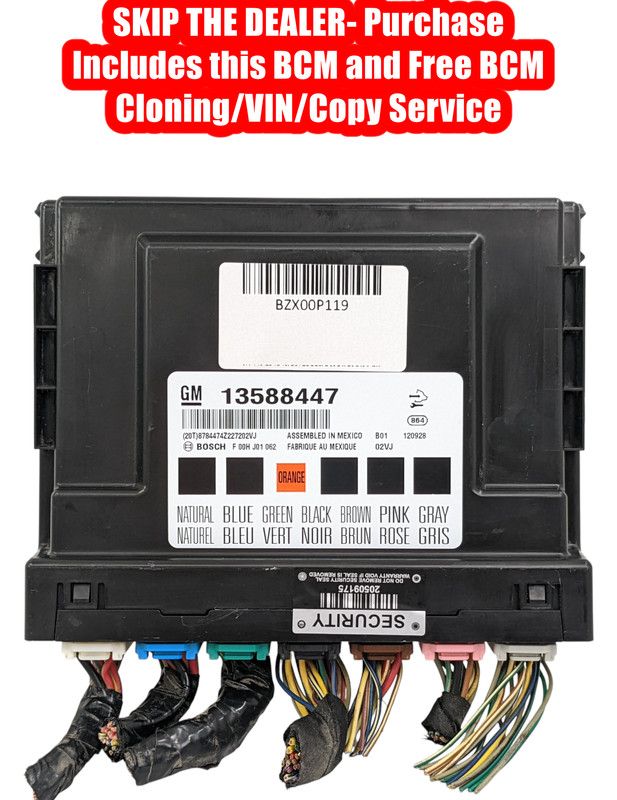 VIN PROGRAMMED 13-17 Chevrolet GMC Buick Plug & Play BCM BCU Body Control Module