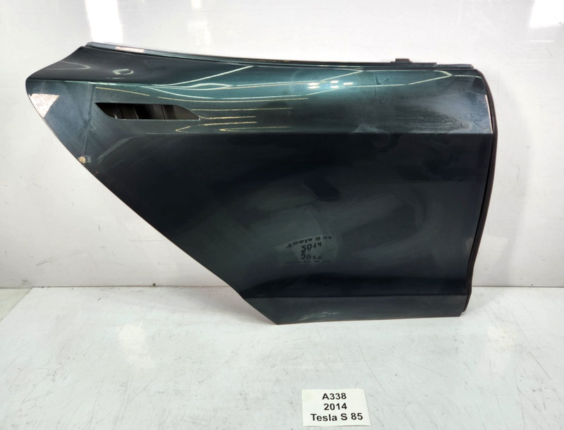 ✅ 12-16 OEM Tesla S Rear Right Passenger Side Door Shell Panel Green PMSG*