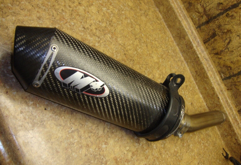 2013 Kawasaki Ninja EX300 EX 300 A Exhaust Pipe Muffler M4 Aftermarket Titanium