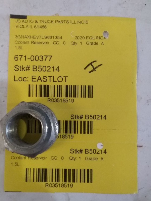 Coolant Reservoir Fits 16-23 MALIBU 3518519
