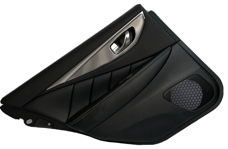 2014 2020 INFINITI Q50 REAR LEFT SIDE DOOR TRIM PANEL BLACK ASSY OEM 829774GA0A